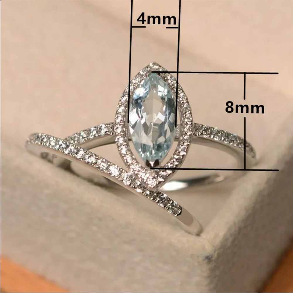 925 engagement bridal ring set - Picture 3 of 3